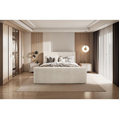 Noctera Opbergboxspring Lars incl voetbord - Teddystof