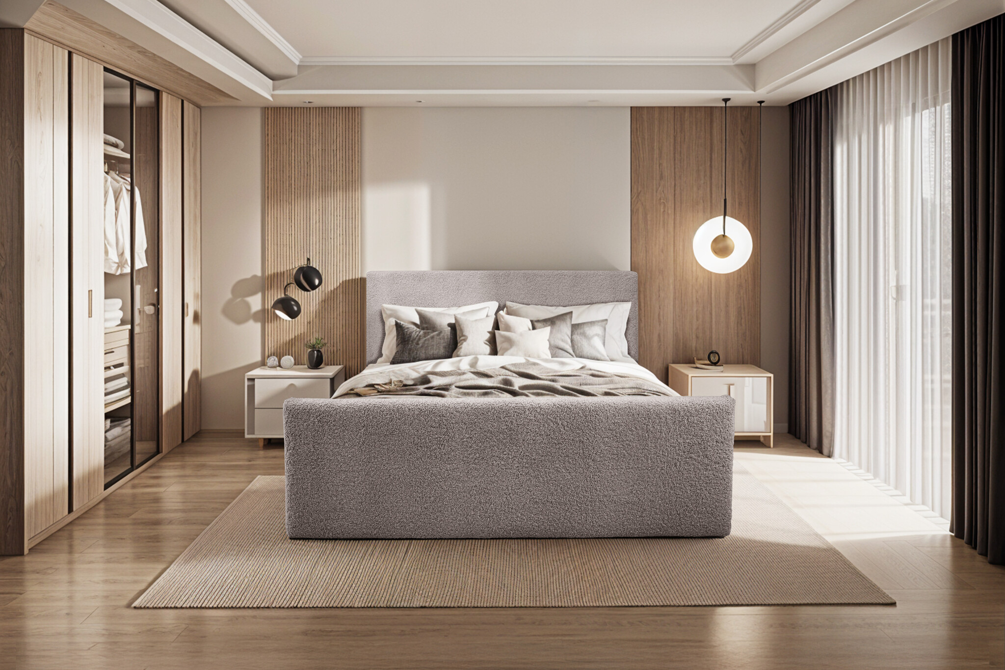 Noctera Opbergboxspring Lars - Teddystof