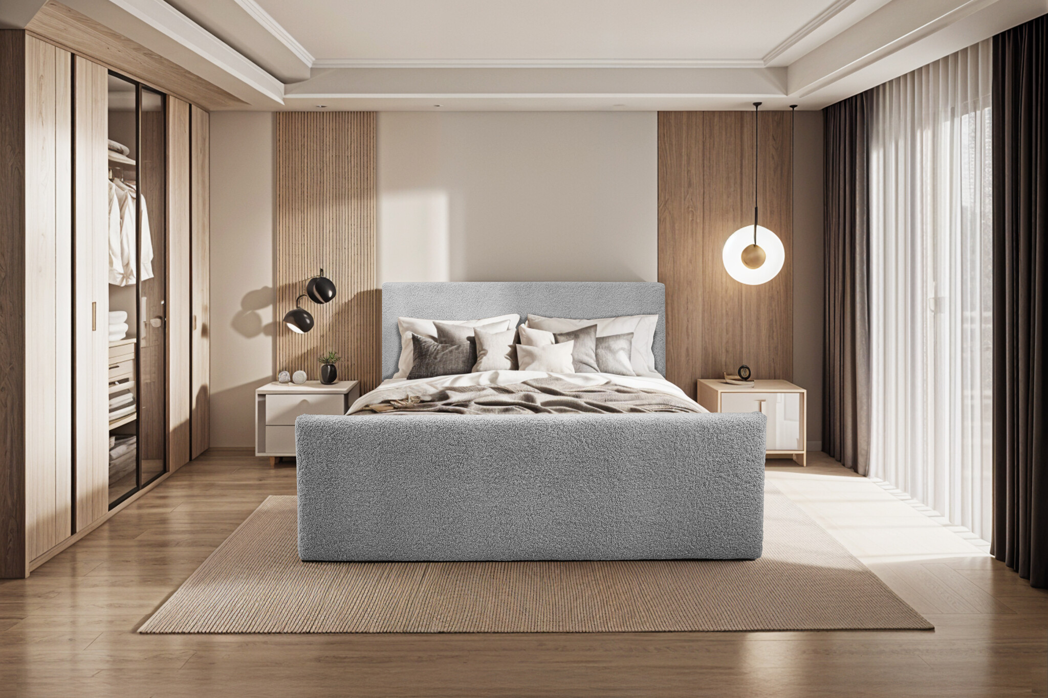 Noctera Opbergboxspring Lars - Teddystof