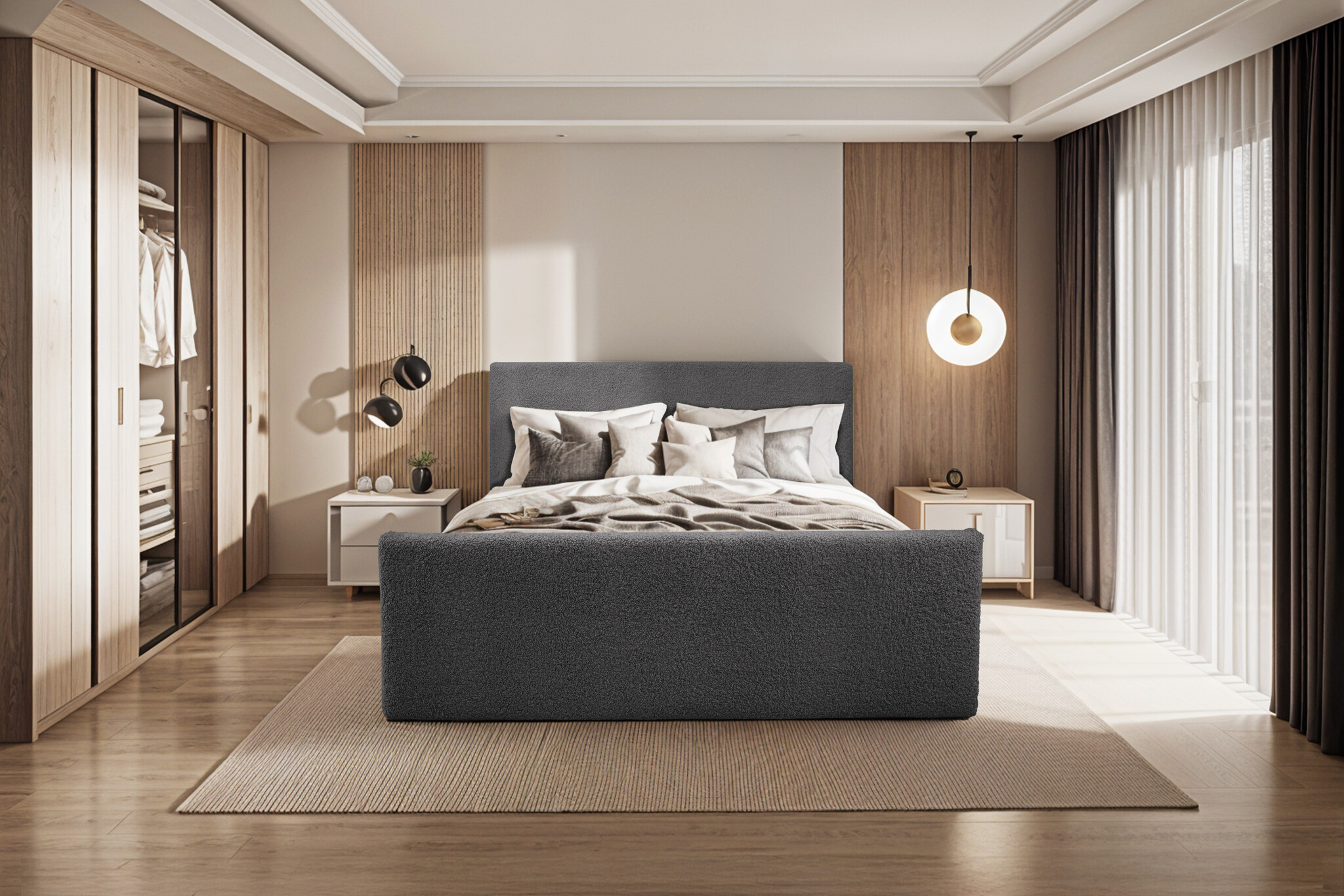 Noctera Opbergboxspring Lars - Teddystof