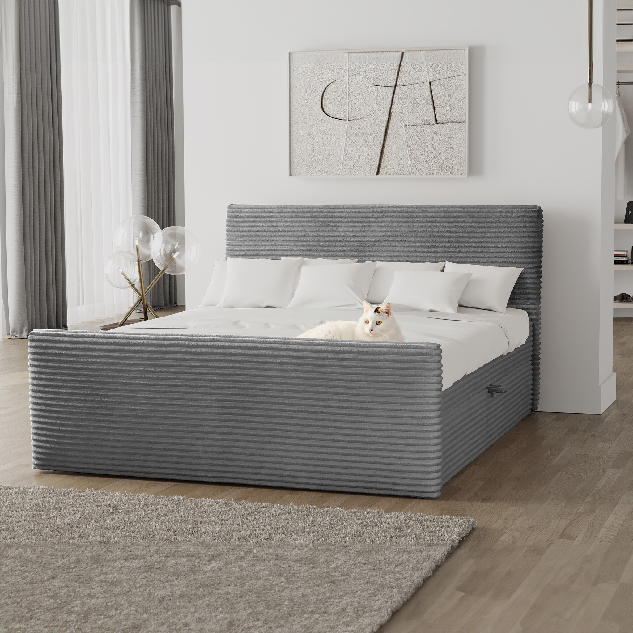 Noctera Opbergboxspring Brent - Ribstof