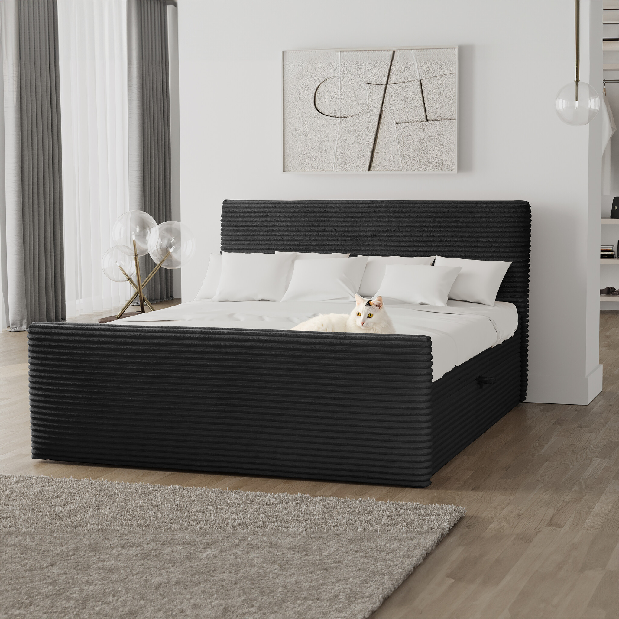 Noctera Opbergboxspring Brent - Ribstof