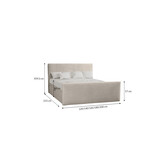 Noctera Opbergboxspring Brent incl voetbord - Ribstof