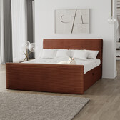 Noctera Opbergboxspring Brent incl voetbord - Ribstof