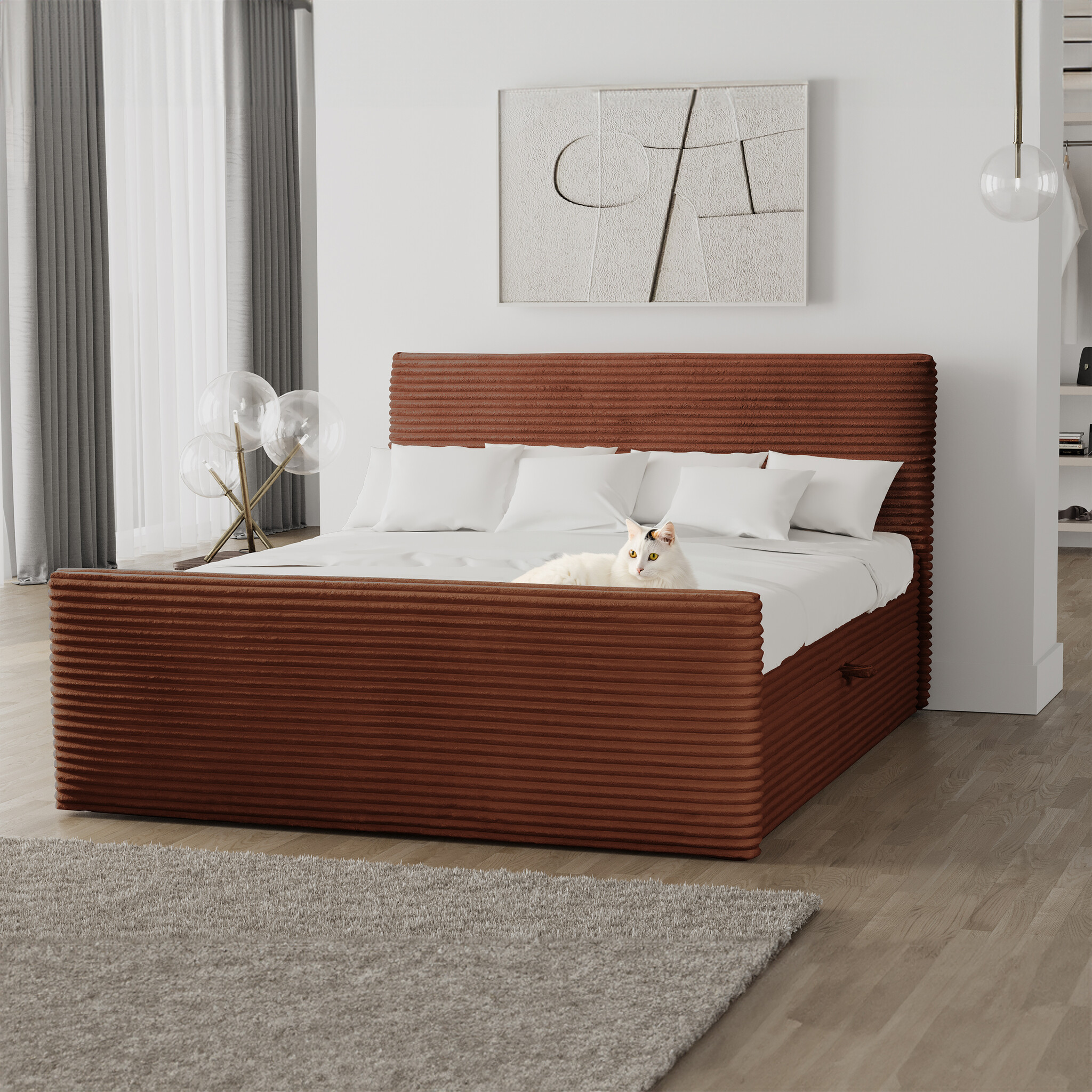 Noctera Opbergboxspring Brent - Ribstof