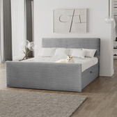 Noctera Opbergboxspring Brent incl voetbord - Ribstof