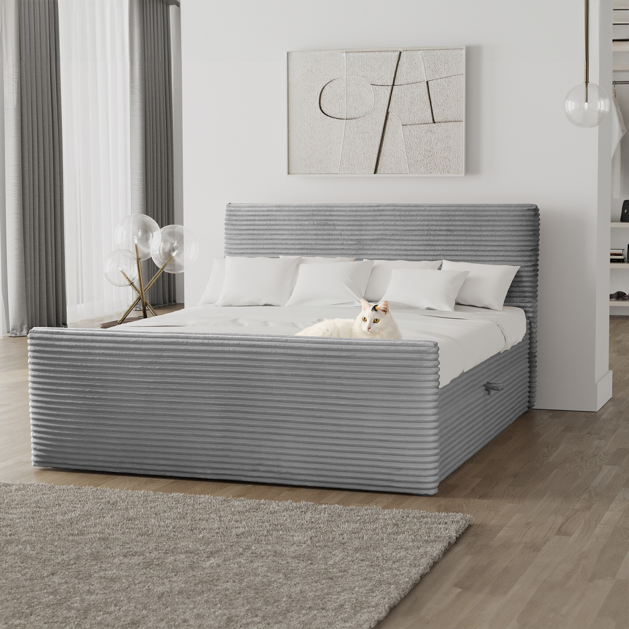 Noctera Opbergboxspring Brent - Ribstof