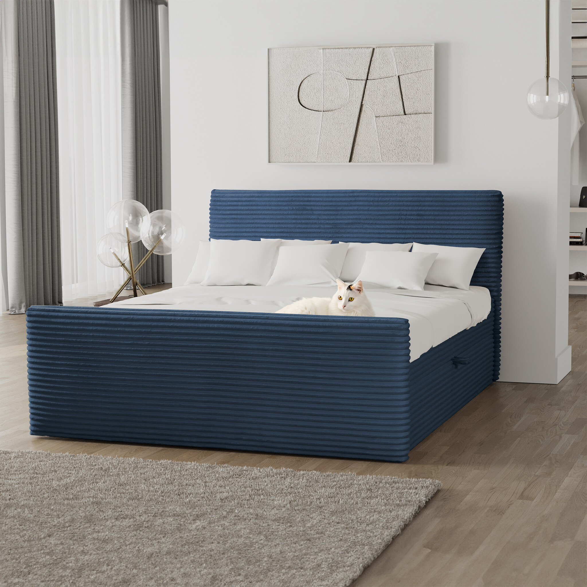 Noctera Opbergboxspring Brent - Ribstof