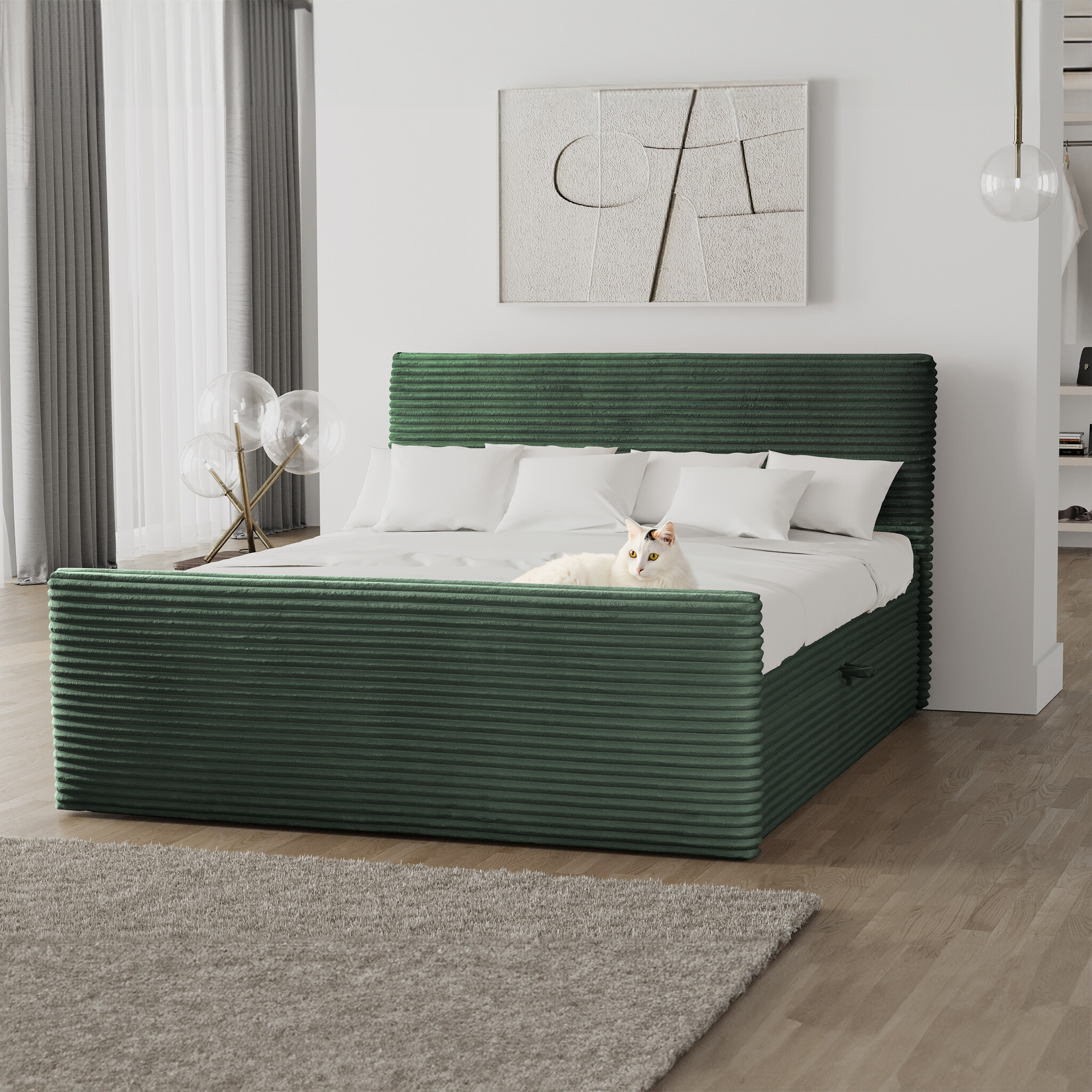 Noctera Opbergboxspring Brent - Ribstof