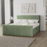 Noctera Opbergboxspring Brent incl voetbord - Ribstof