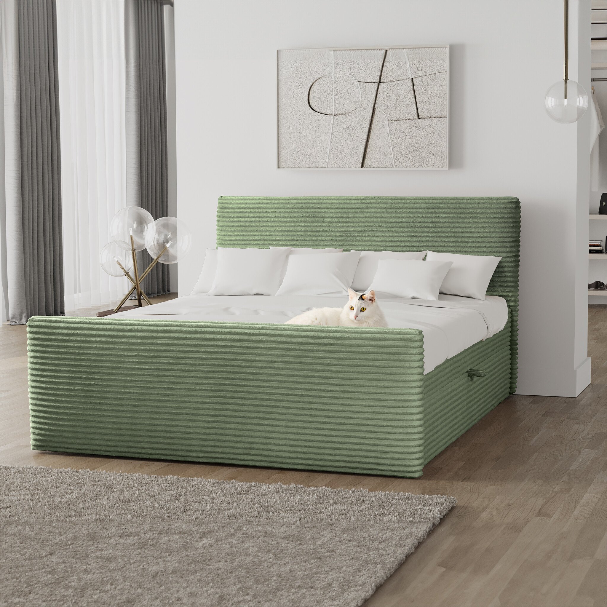 Noctera Opbergboxspring Brent - Ribstof