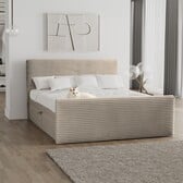 Noctera Opbergboxspring Brent incl voetbord - Ribstof
