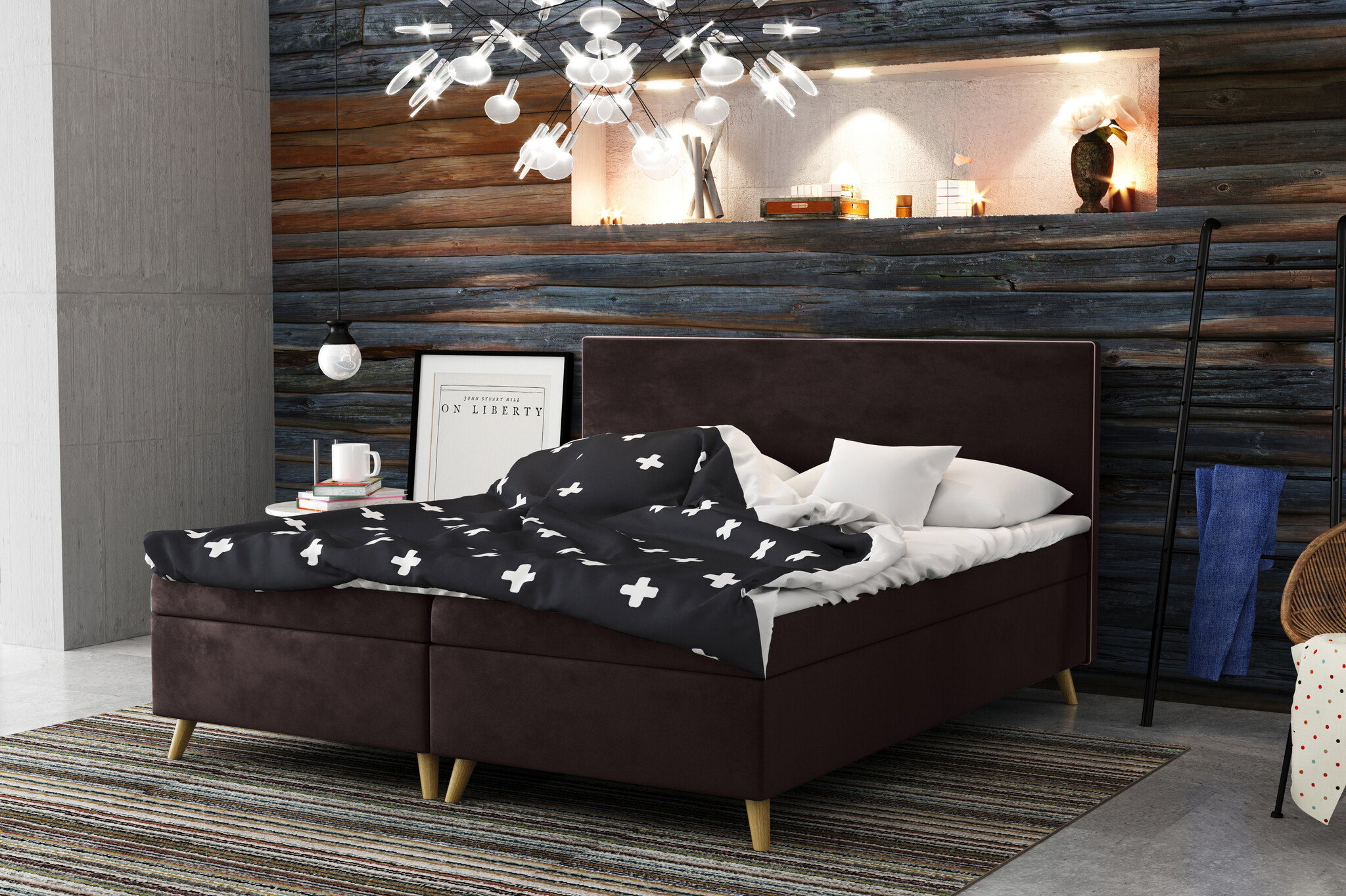 Noctera Opbergboxspring Bente - Velvet