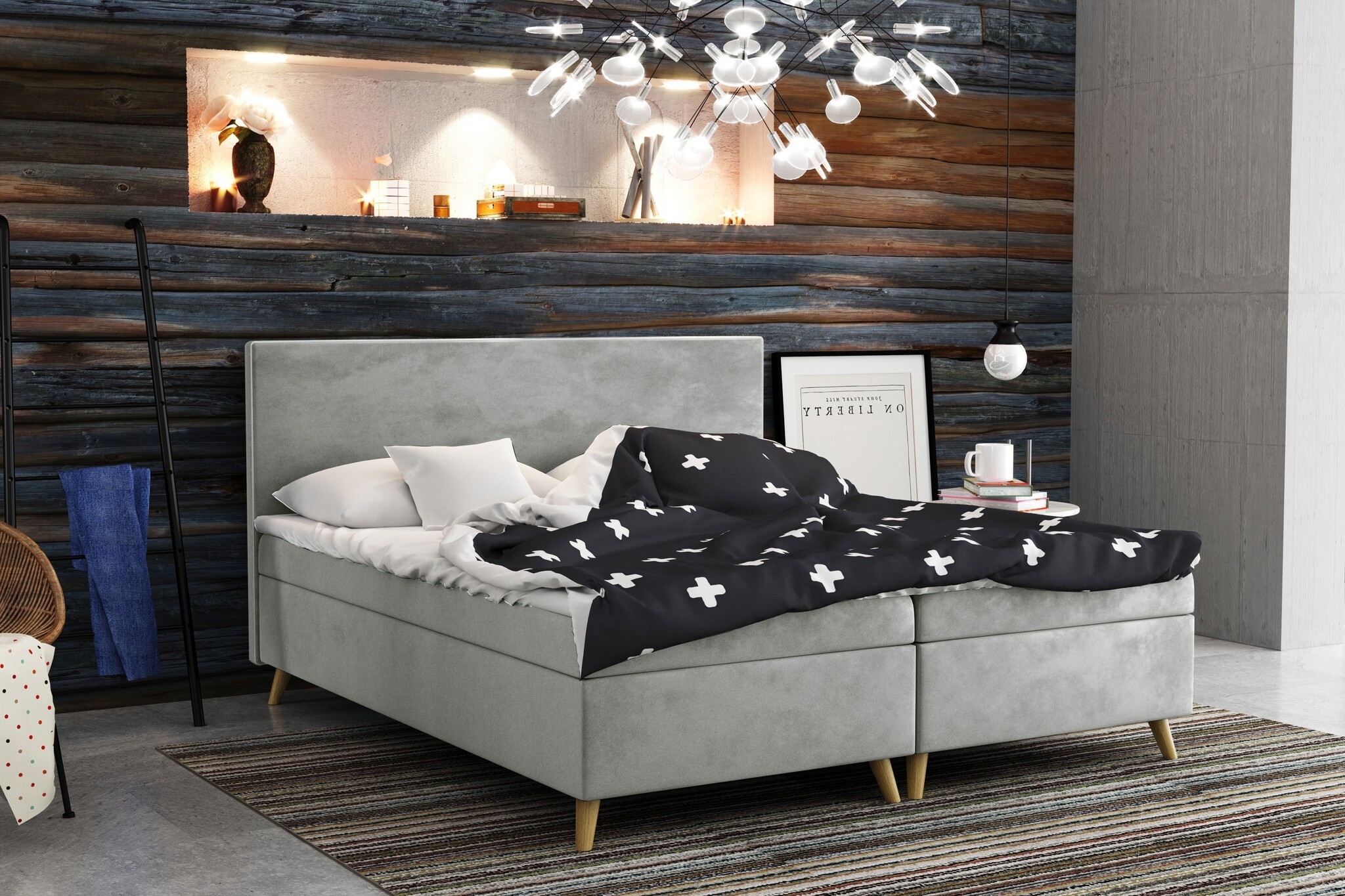 Noctera Opbergboxspring Bente - Velvet