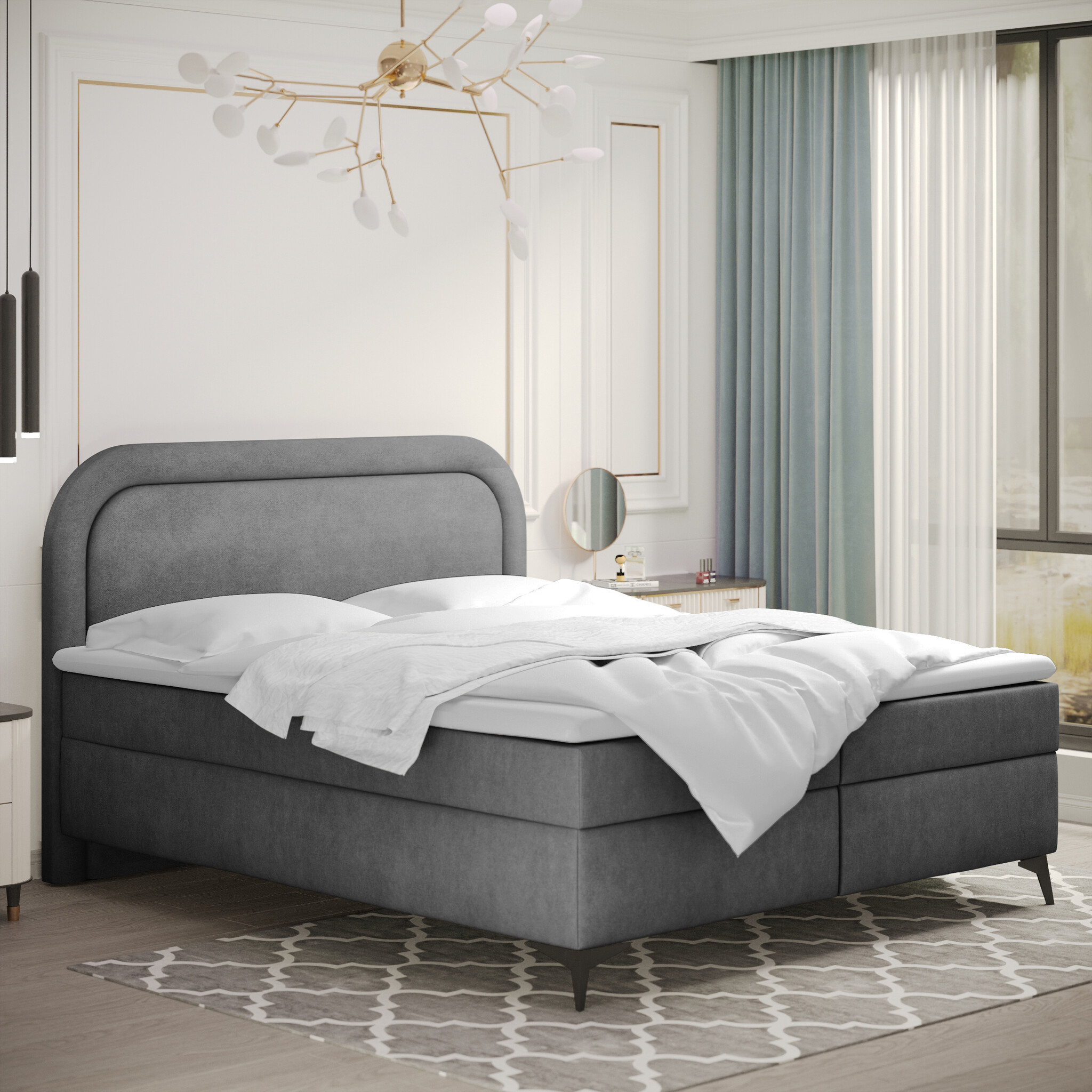 Noctera Opbergboxspring Ella - Velours