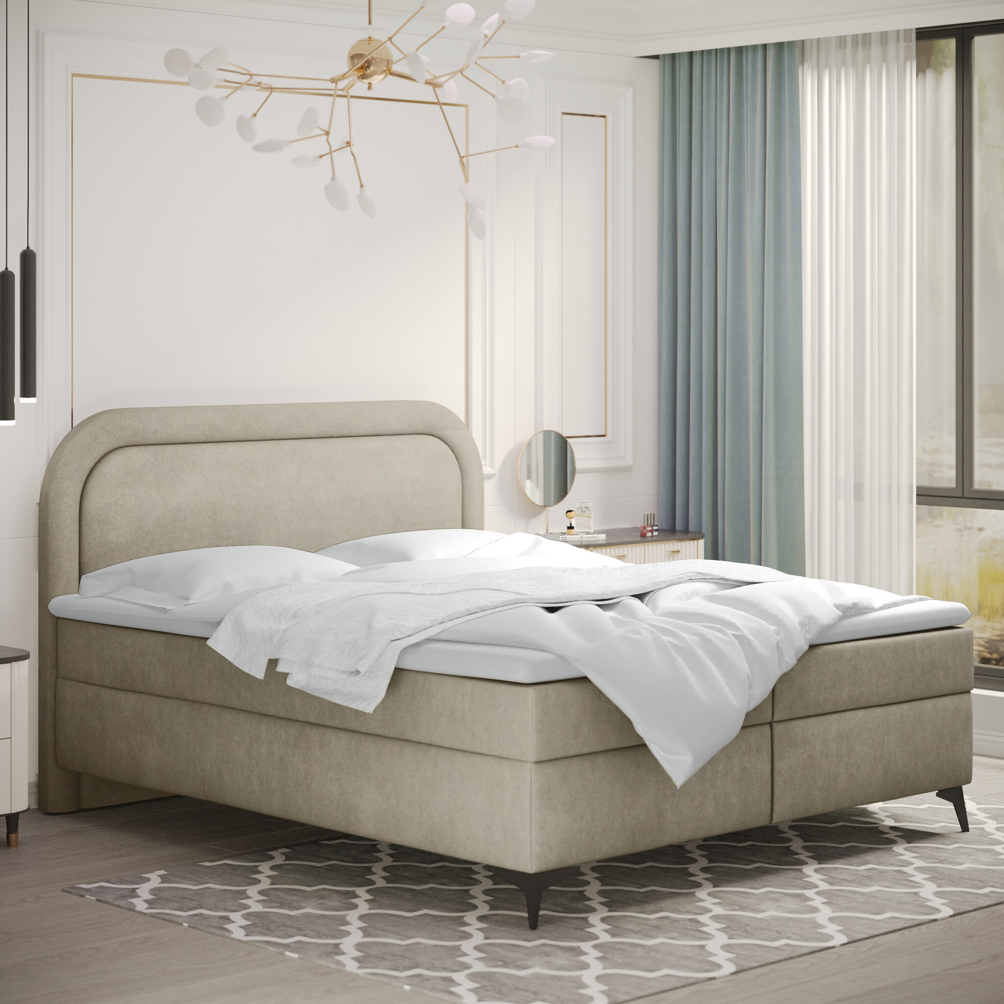 Noctera Opbergboxspring Ella - Velours