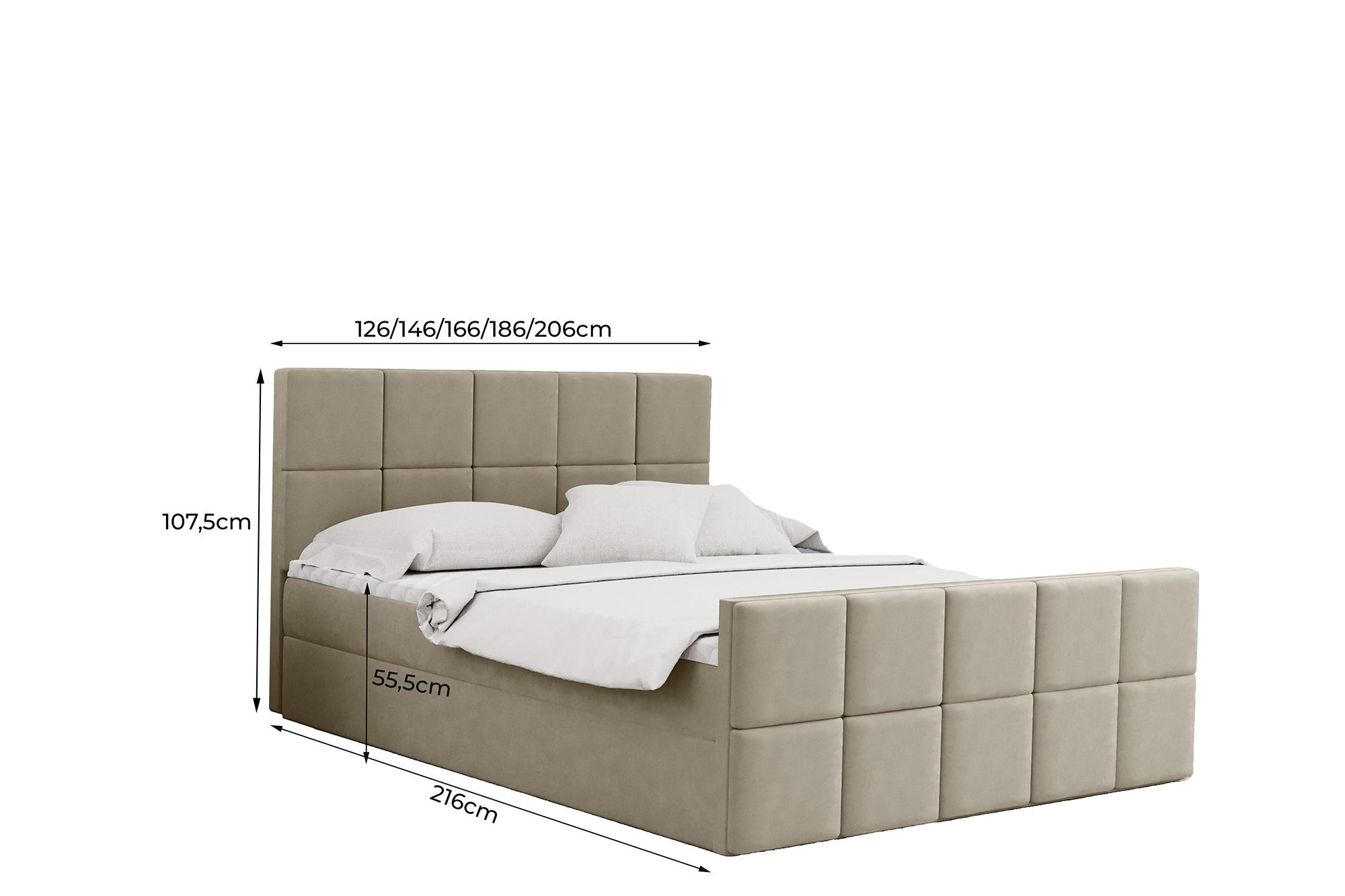 Noctera Opbergboxspring Hanne - Velvet