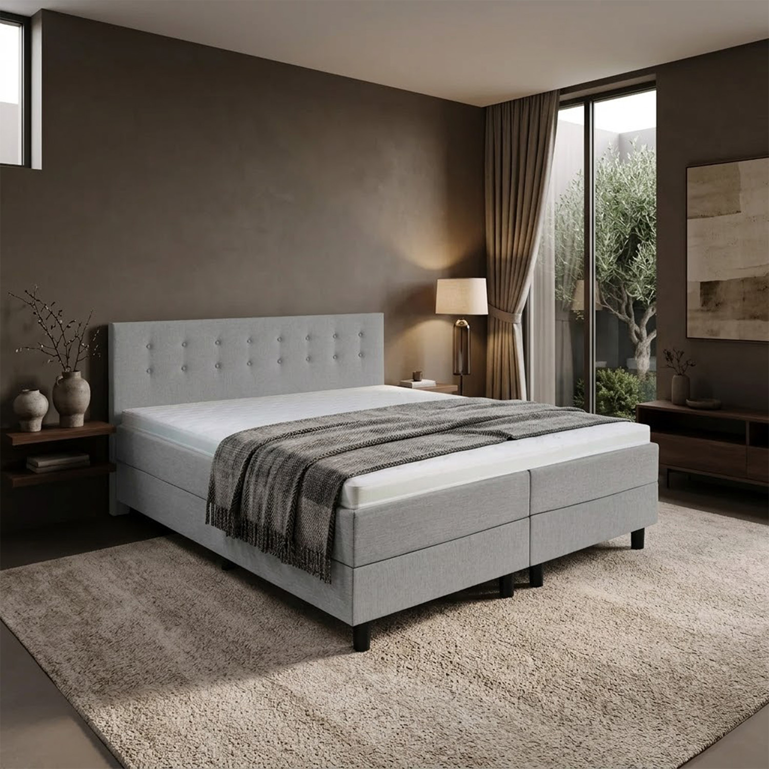 Vaste Boxspring Toledo (Lengte 210/220 cm)