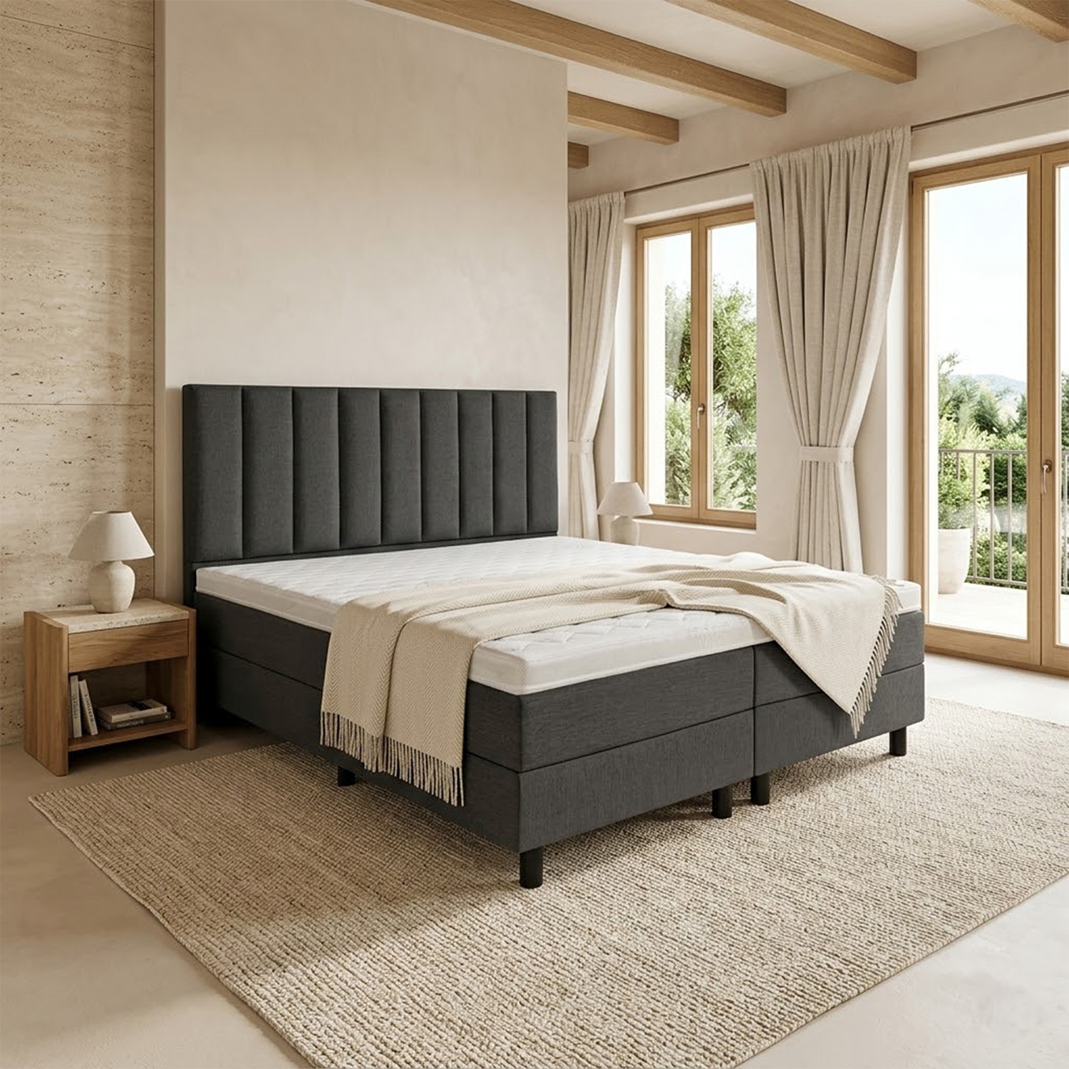 Vaste Boxspring Granada (Lengte 210/220 cm)