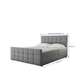 Noctera Opbergboxspring Mare incl Voetbord - Velvet