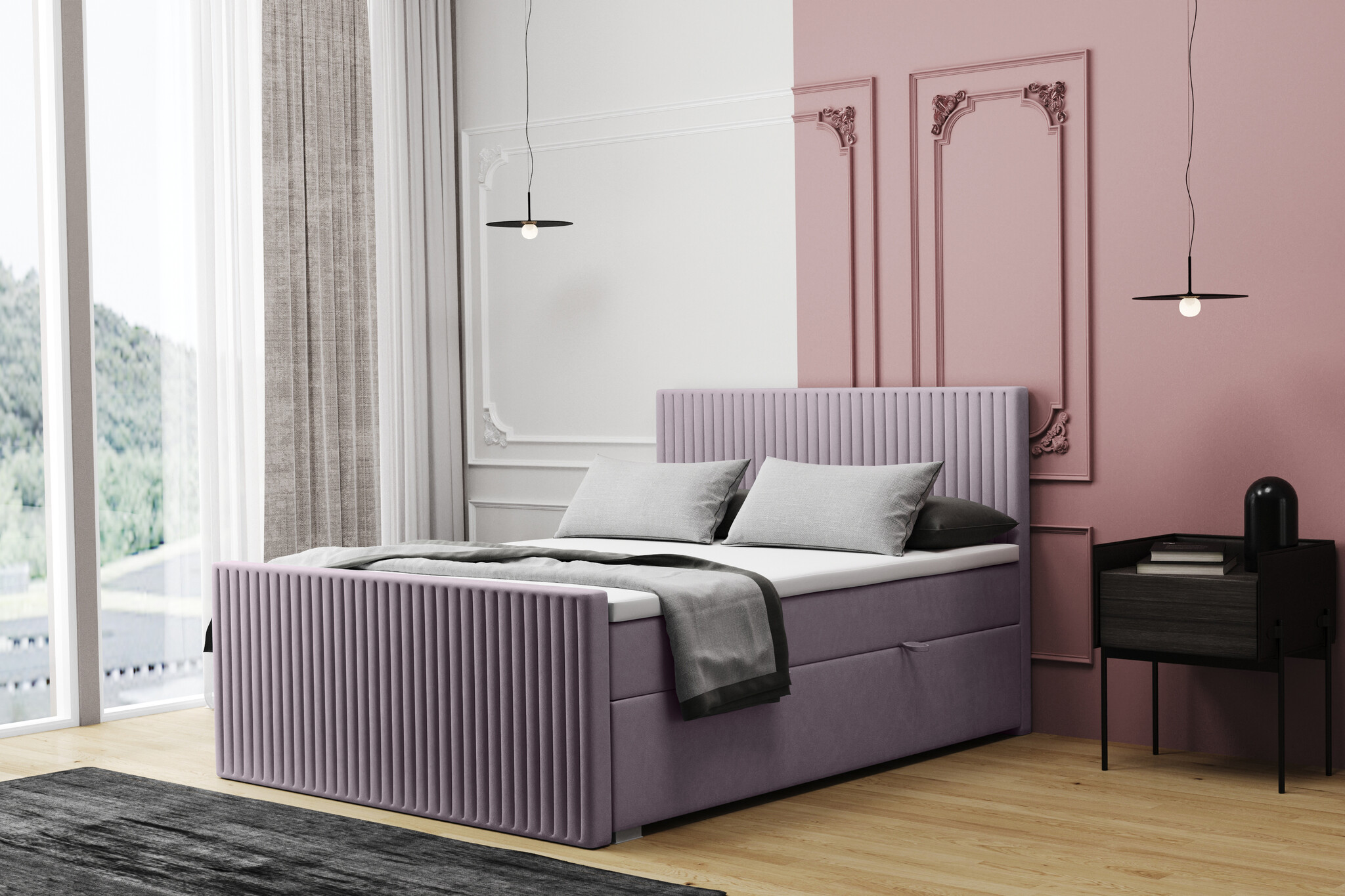 Noctera Opbergboxspring Parijs - Velvet