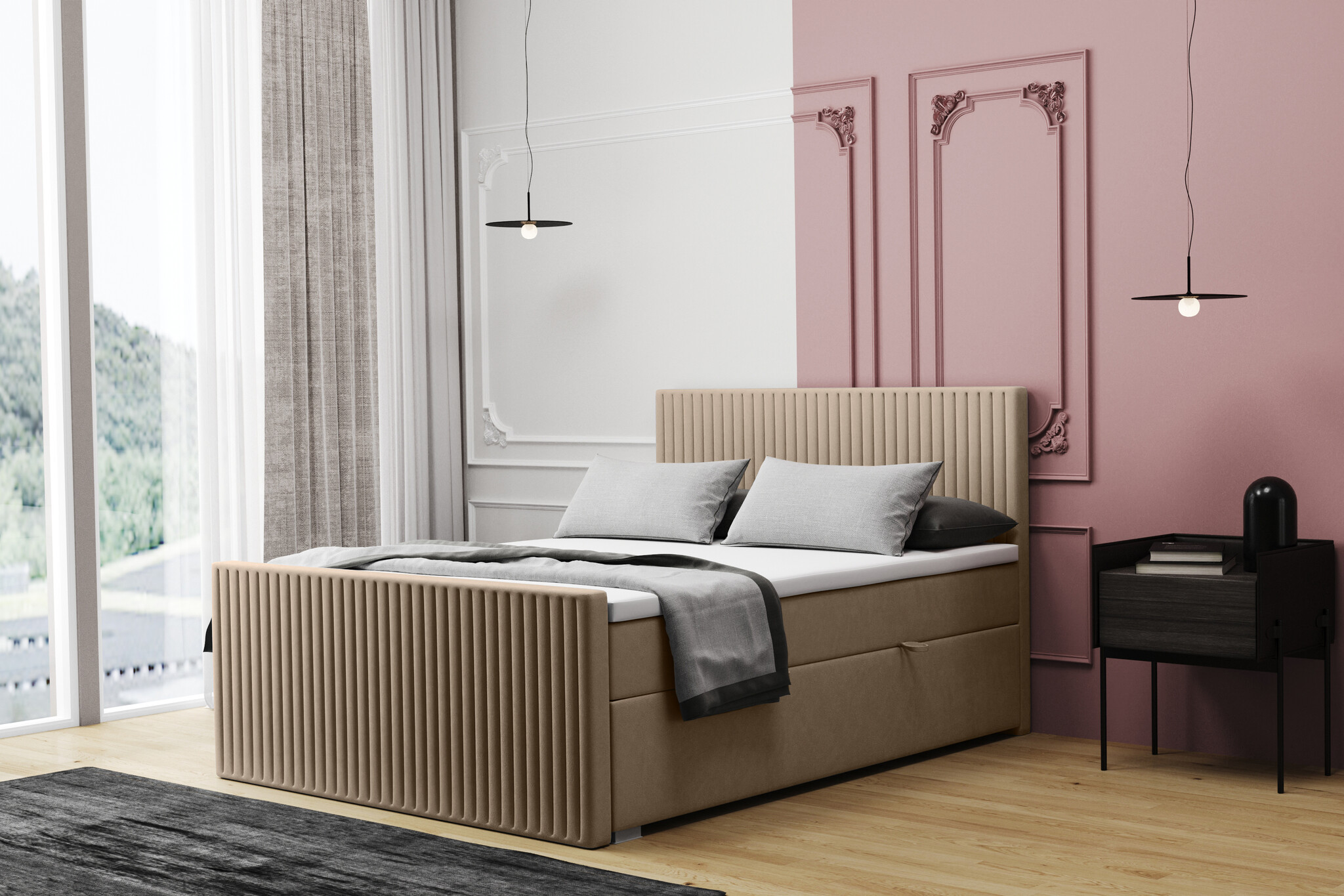 Noctera Opbergboxspring Parijs - Velvet