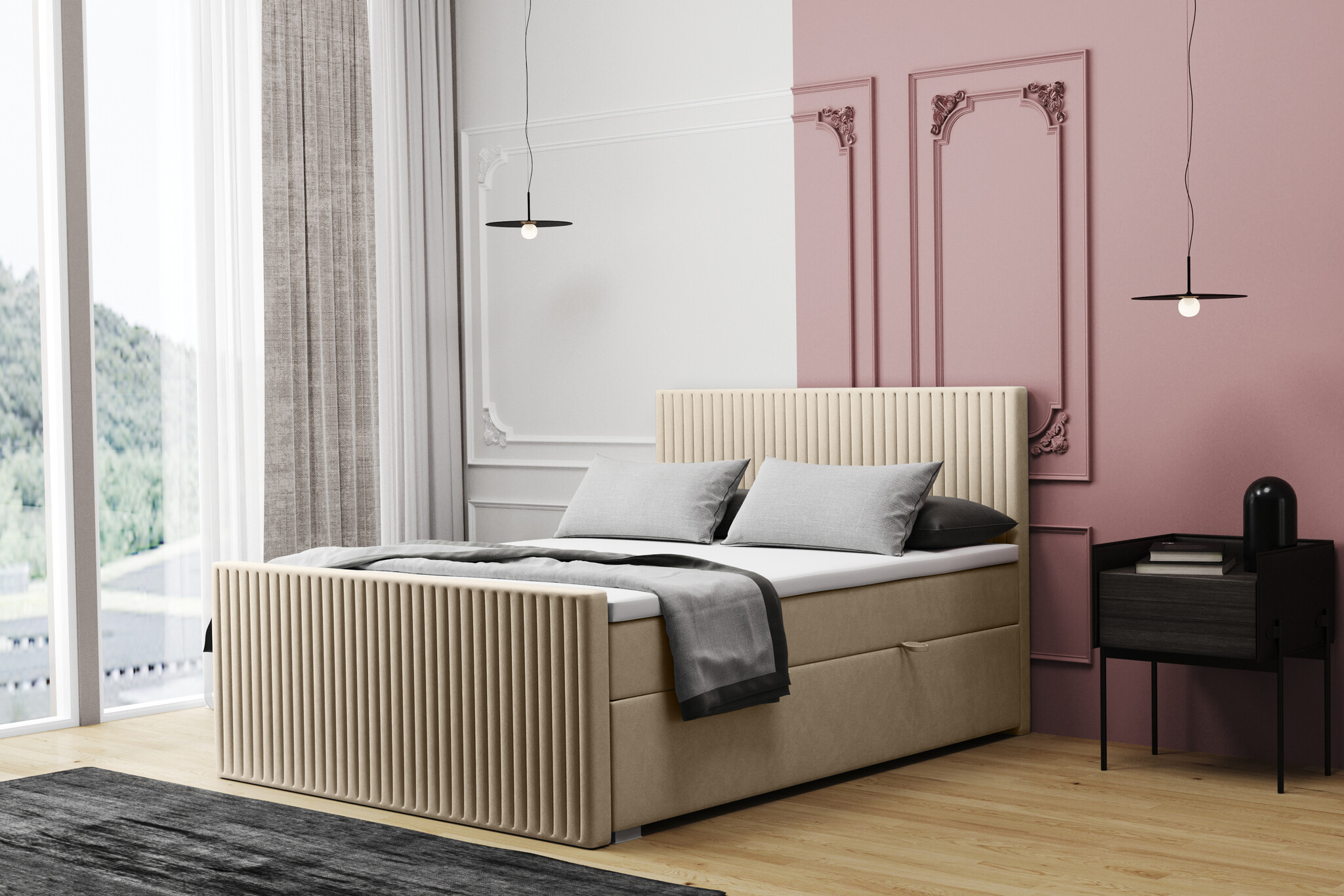 Noctera Opbergboxspring Parijs - Velvet