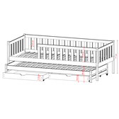 Kinderbed Coby - Wit