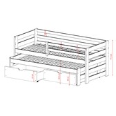 Kinderbed Siem - Wit