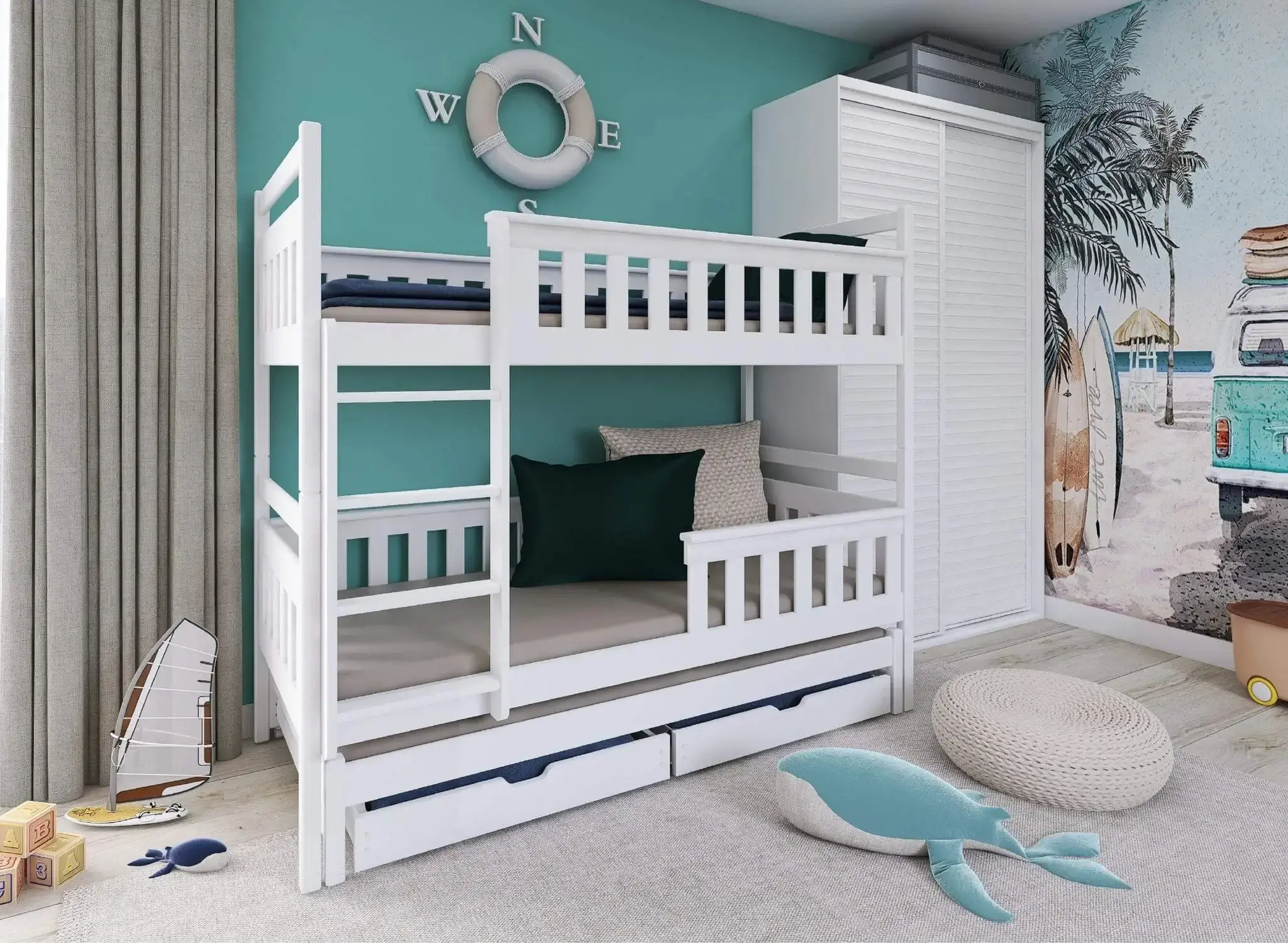 Stapelbed Kobi - Wit