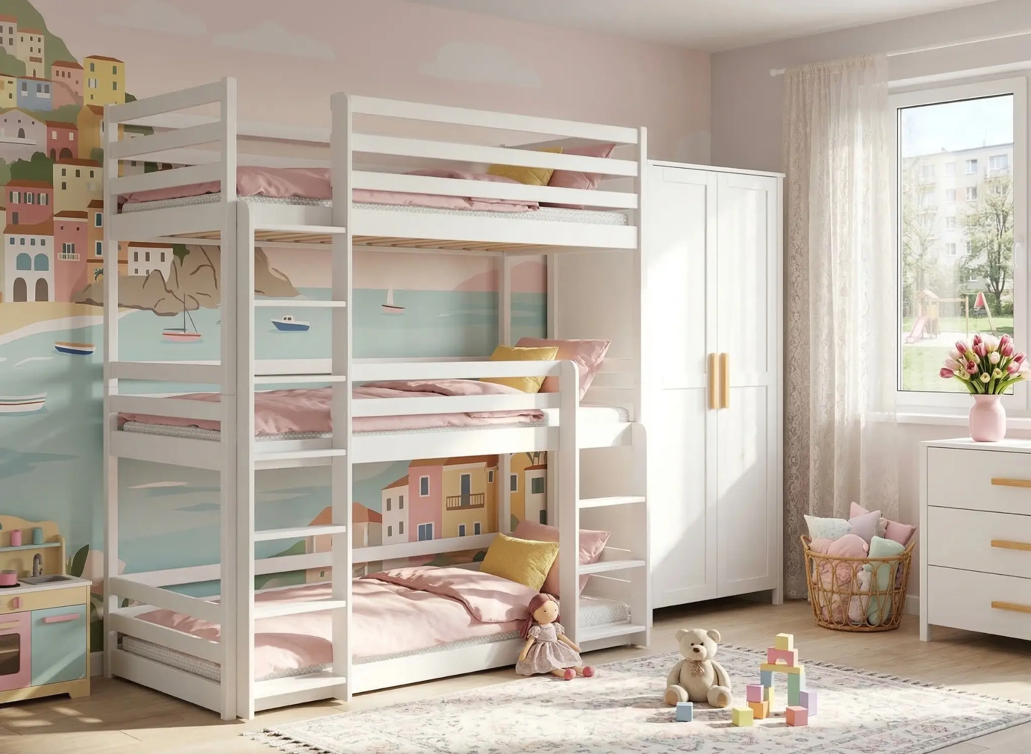 Stapelbed Mette - Wit