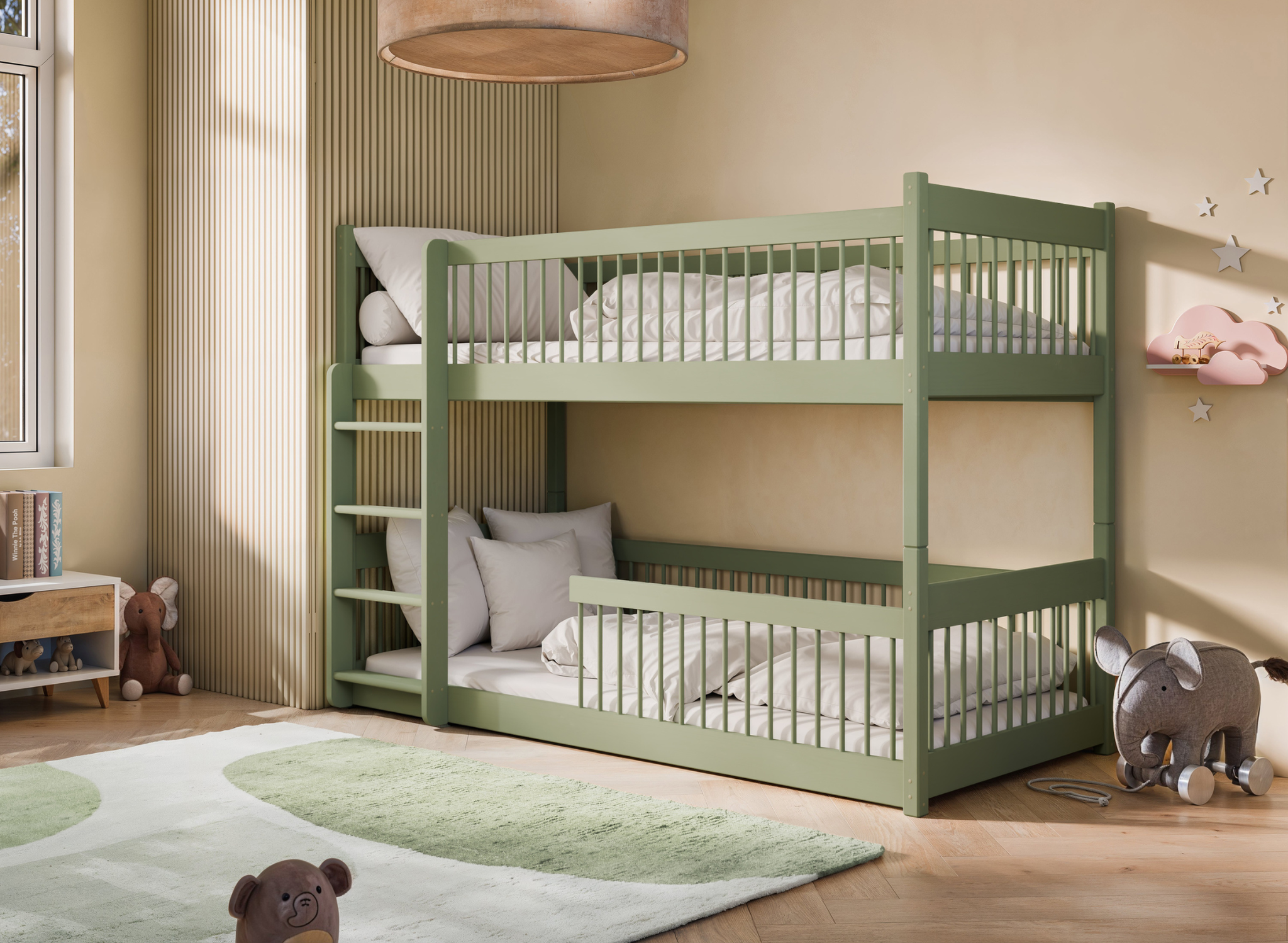 Stapelbed Boas - Groen - Direct Leverbaar!