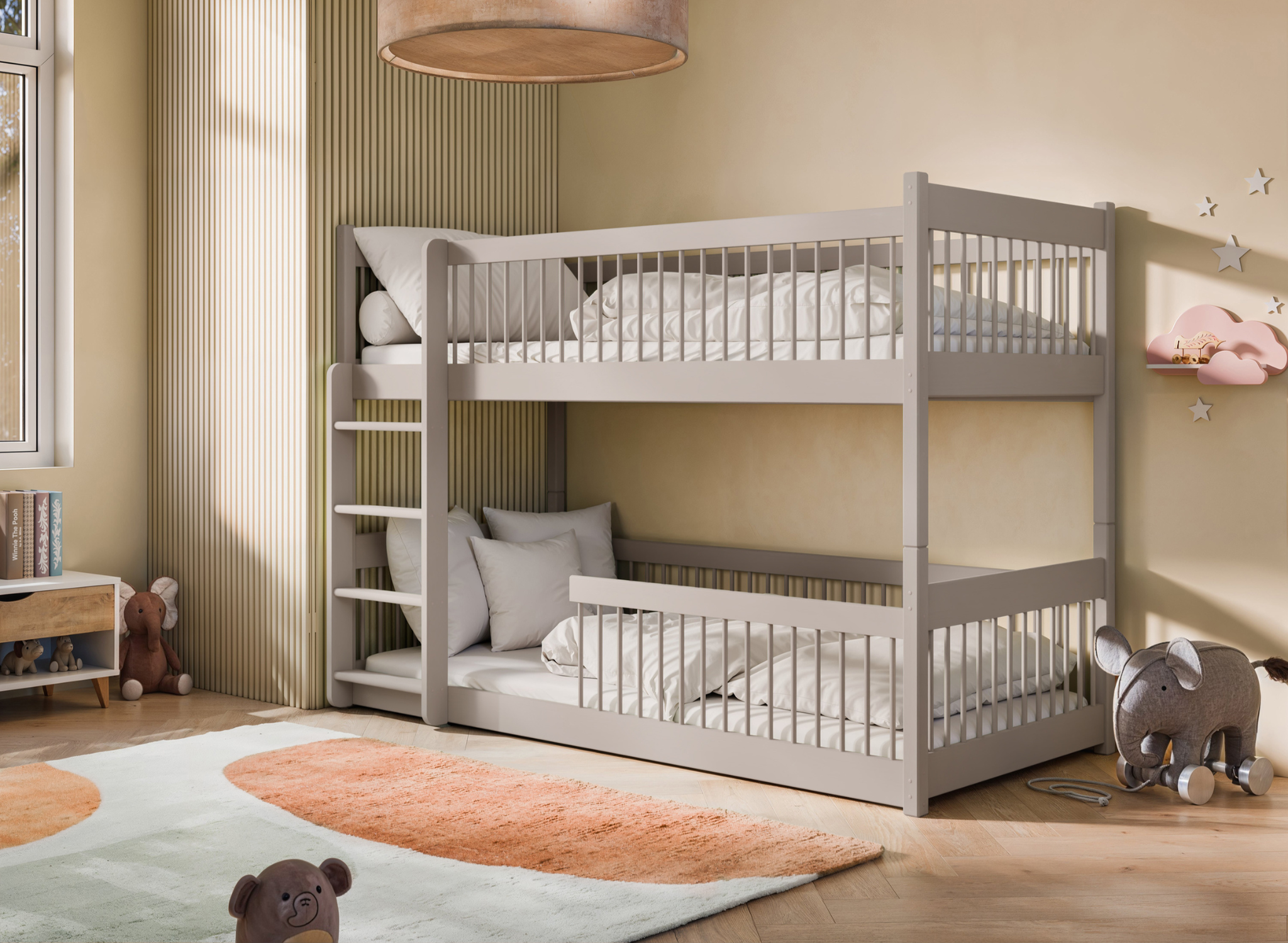 Stapelbed Boas - Taupe - Direct Leverbaar!