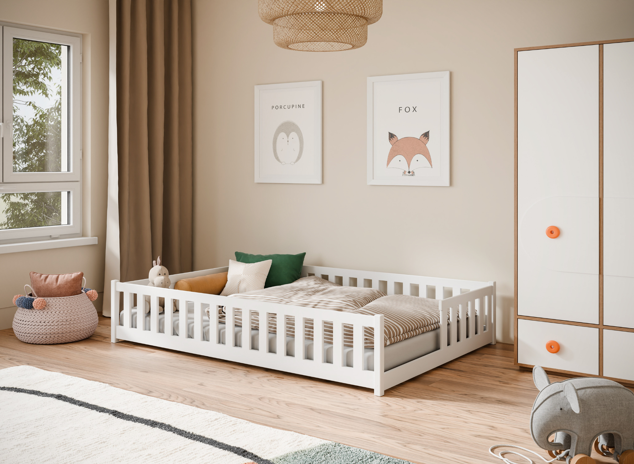 Vloerbed Lenny - Wit - Direct Leverbaar!