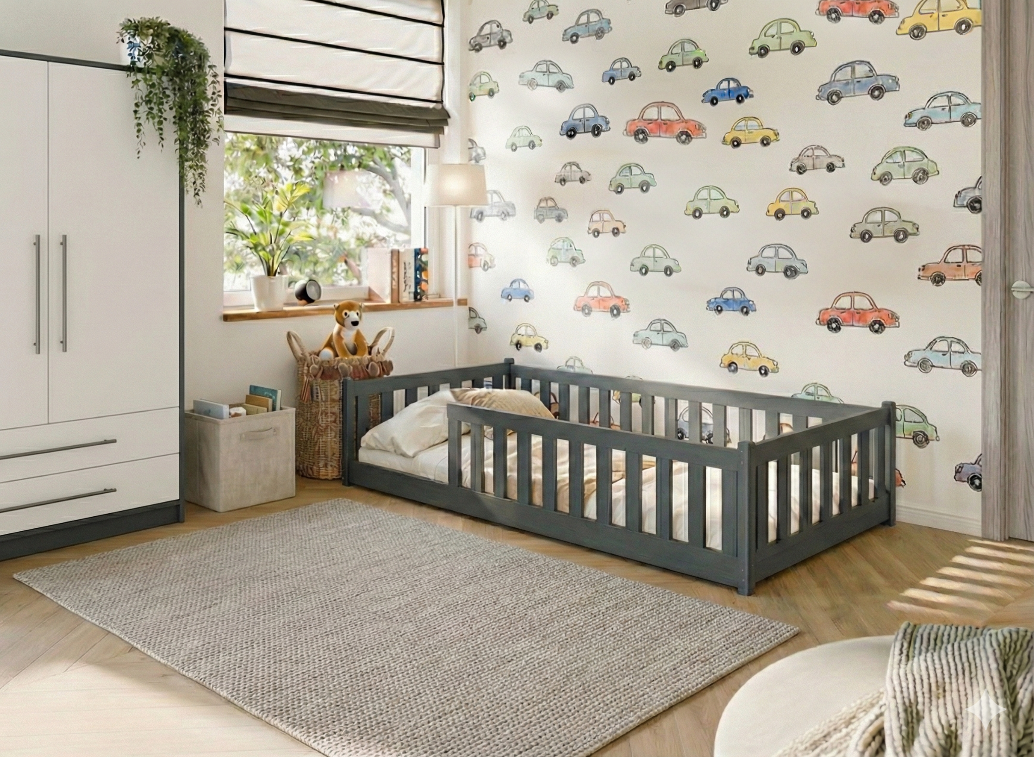 Vloerbed Olivier - Antraciet - Direct Leverbaar!