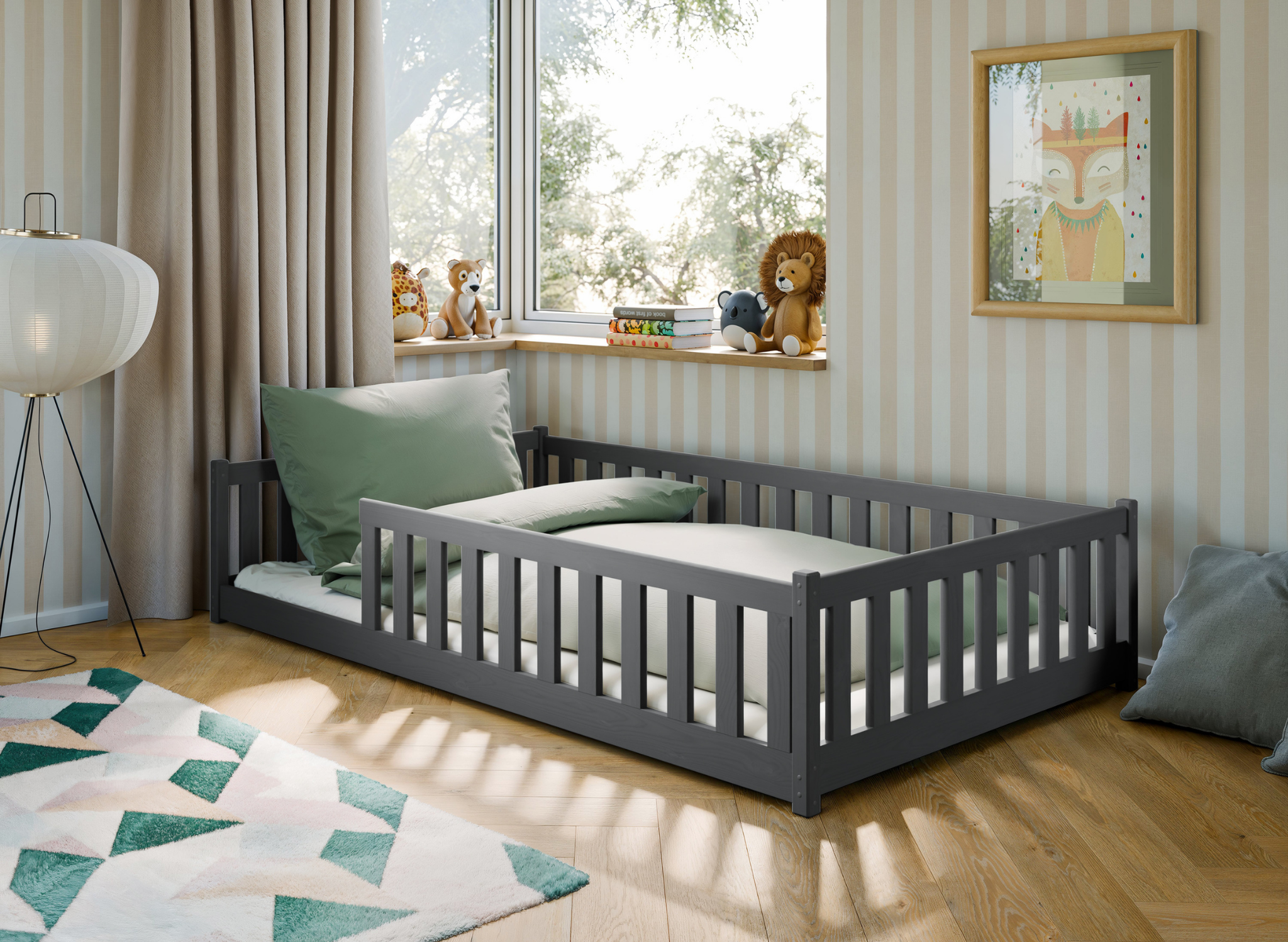 Vloerbed Olivier - Antraciet - Direct Leverbaar!