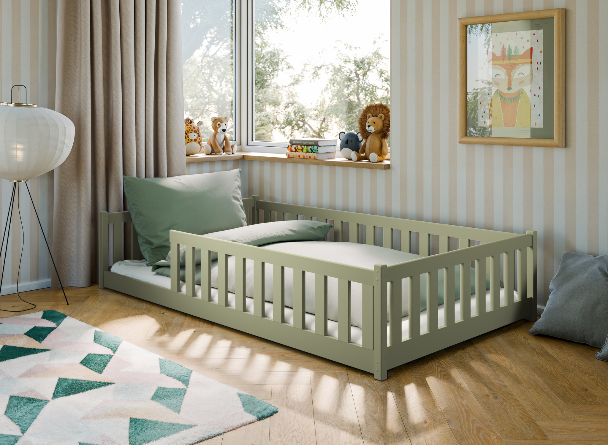 Vloerbed Olivier - Groen - Direct Leverbaar!