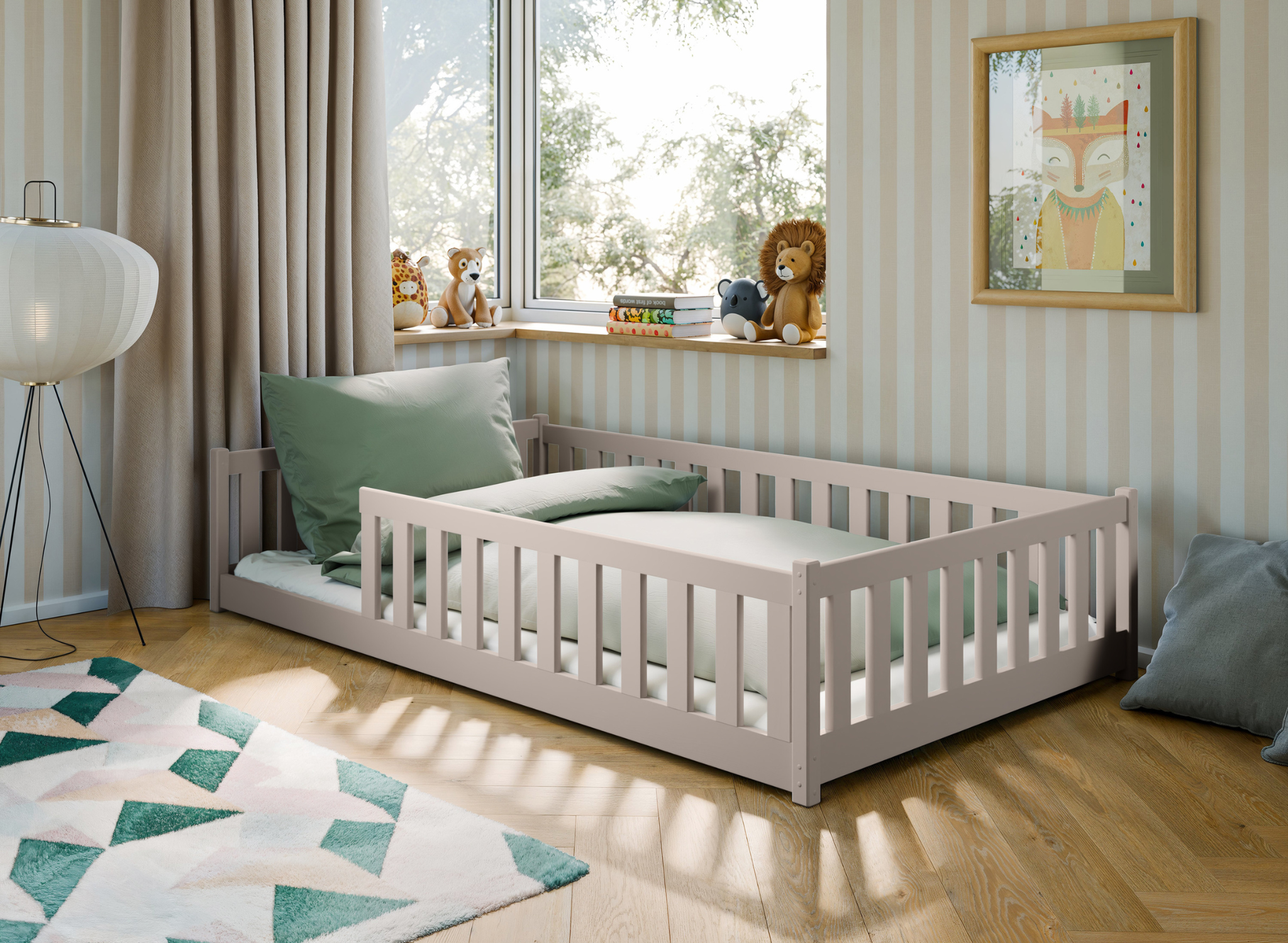 Vloerbed Olivier - Taupe - Direct Leverbaar!