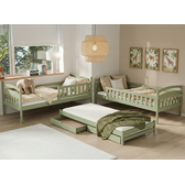 Stapelbed met Lade Bente - Groen