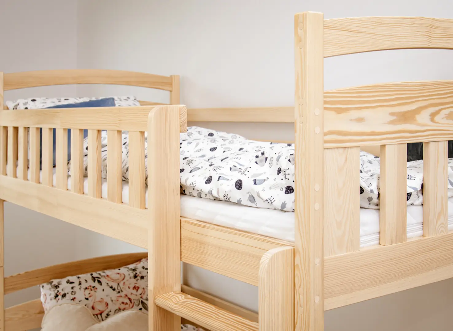 Stapelbed met Lade Bente - Taupe - Direct Leverbaar!