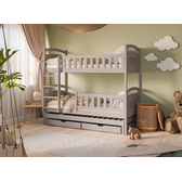 Stapelbed met Lade Bente - Taupe