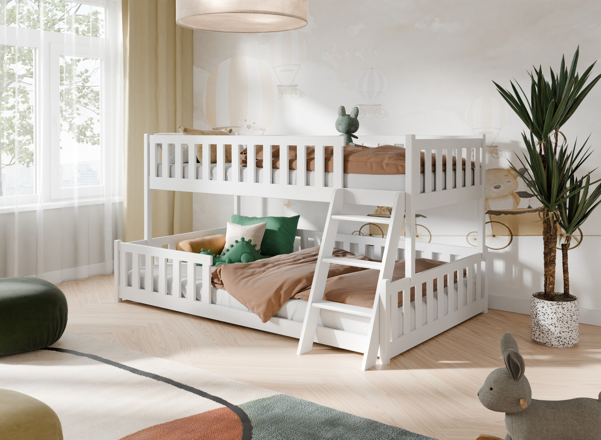 Stapelbed Niek - Wit