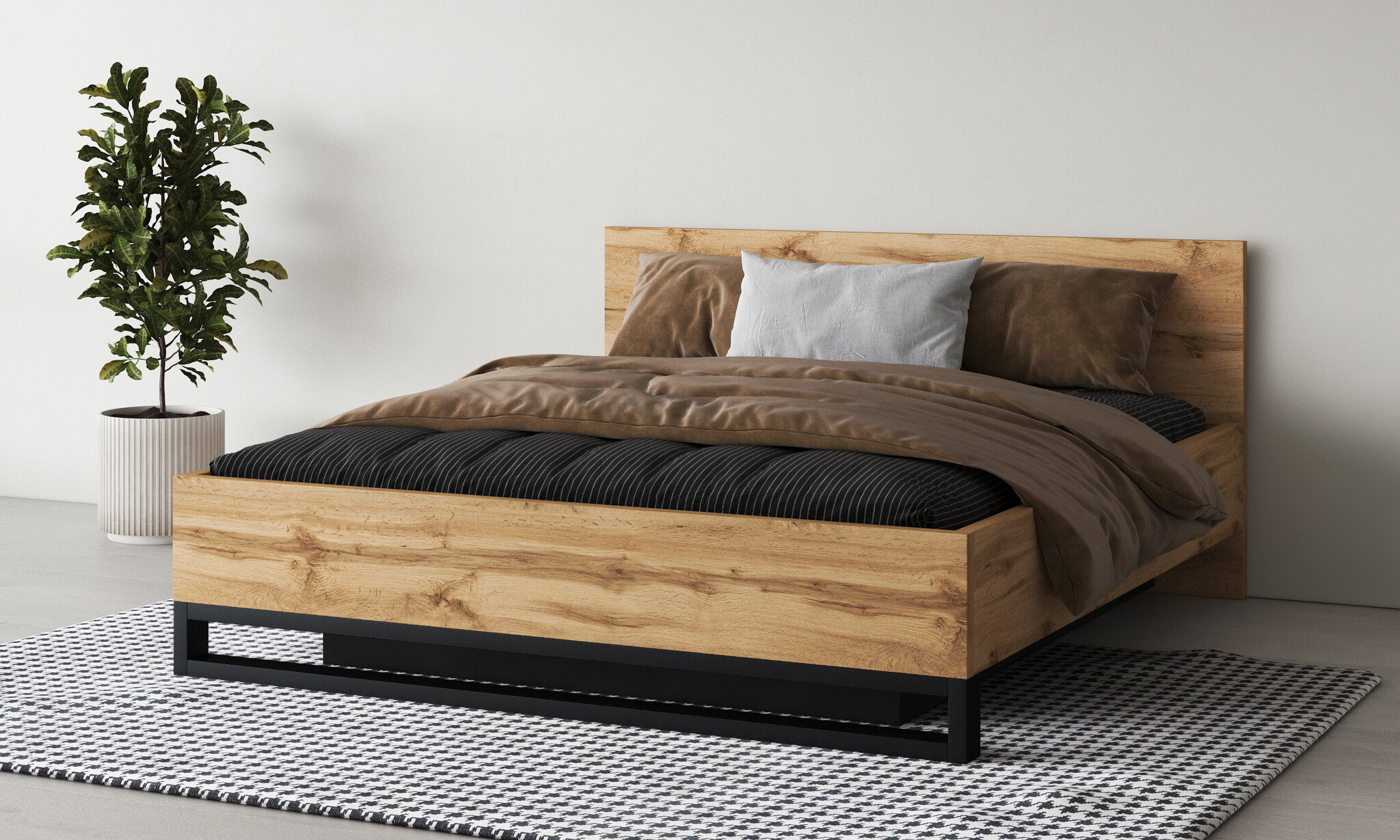 Opbergbed Hakon - Wotan Eiken