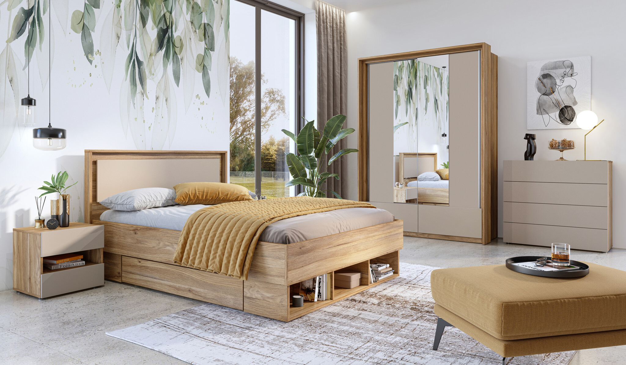 Bed Imlund - Mauvella Eiken