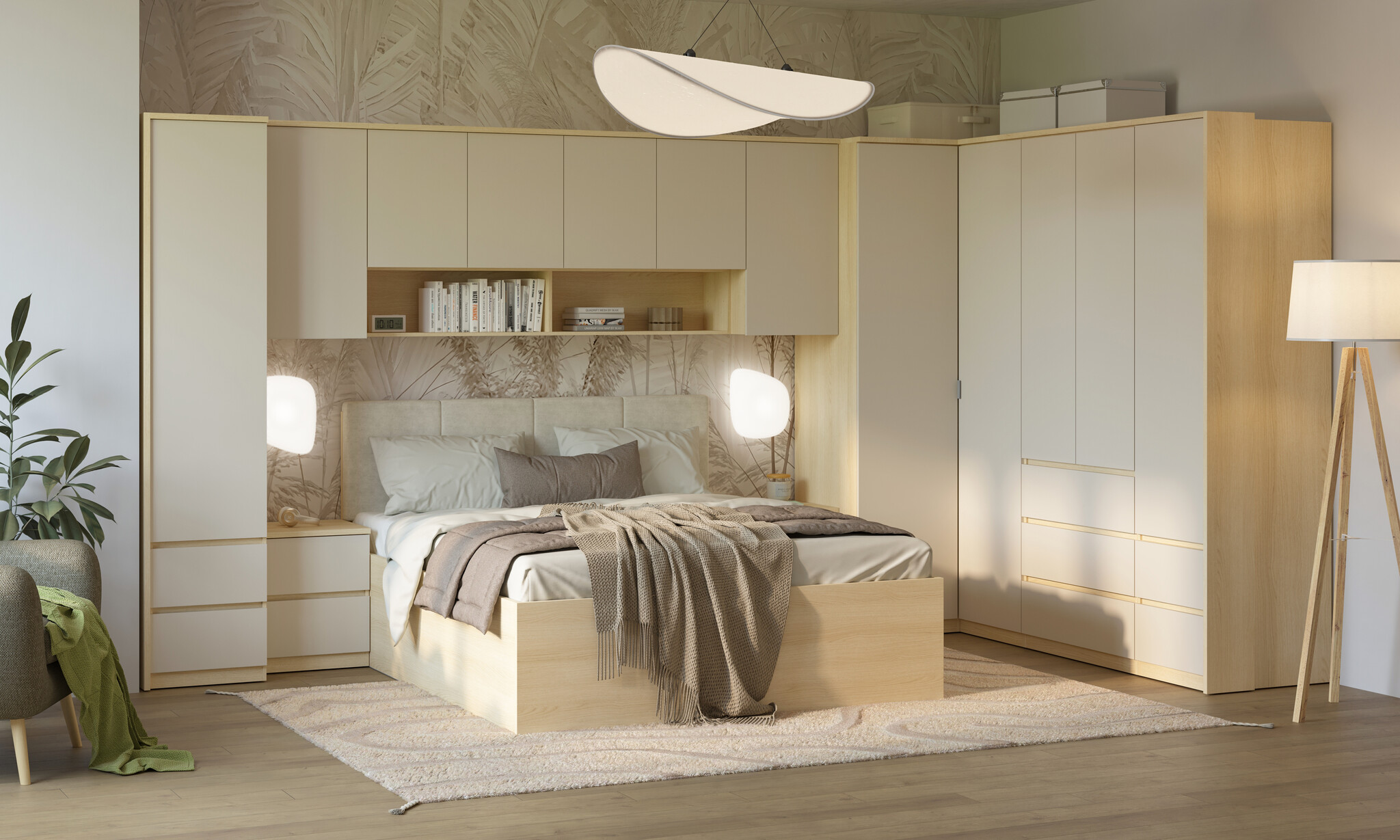 Opbergbed Tervik - Naturel