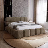 Opbergbed Noël - Teddystof