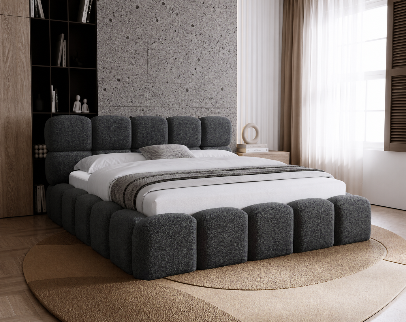 Opbergbed Noël - Teddystof