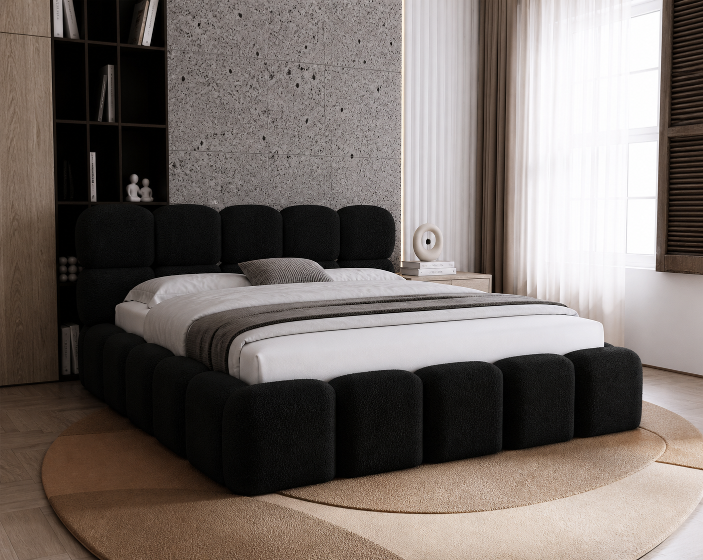 Opbergbed Noël - Teddystof