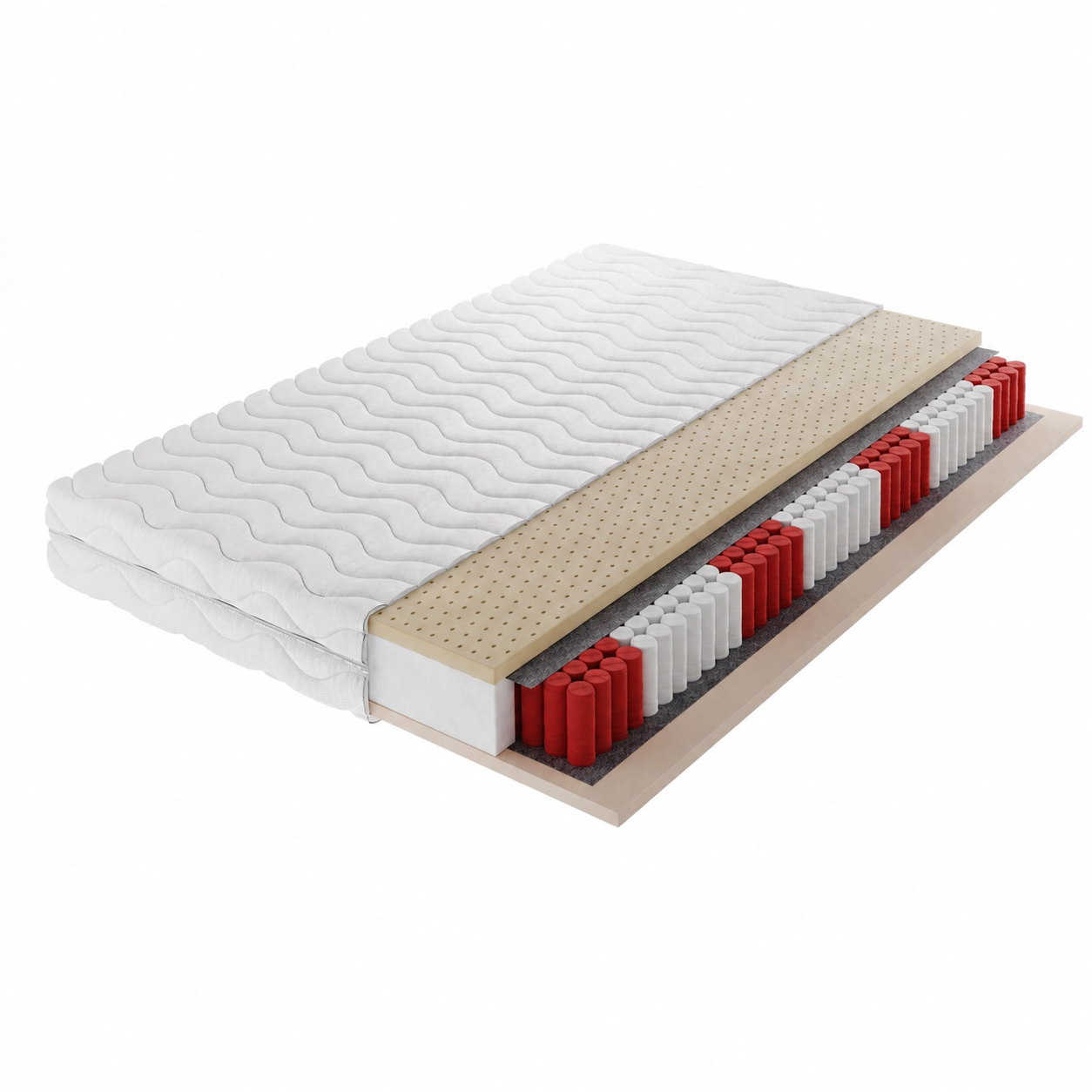 Pocketvering Matras Latex 21 cm