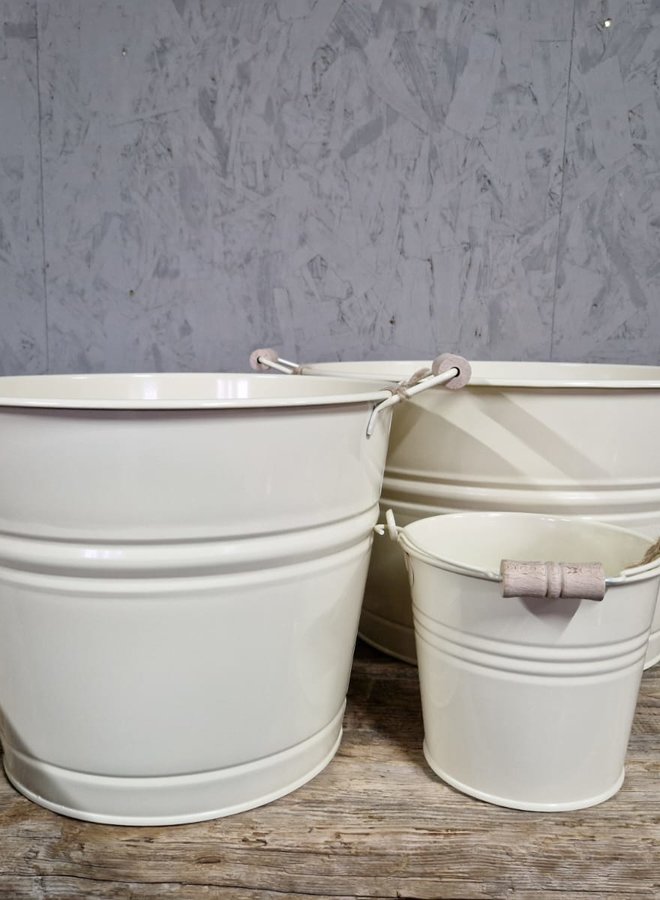 Buitenpot Sebo Off white middel